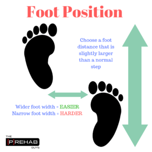 Foot Position split stance position