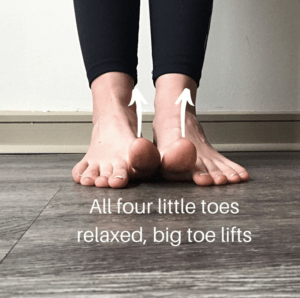big toe lift exercise the prehab guys