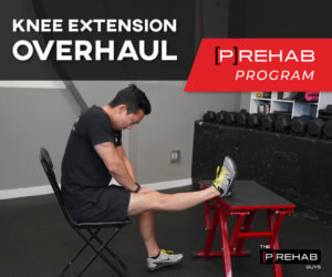 quadriceps activation knee extension overhaul the prehab guys