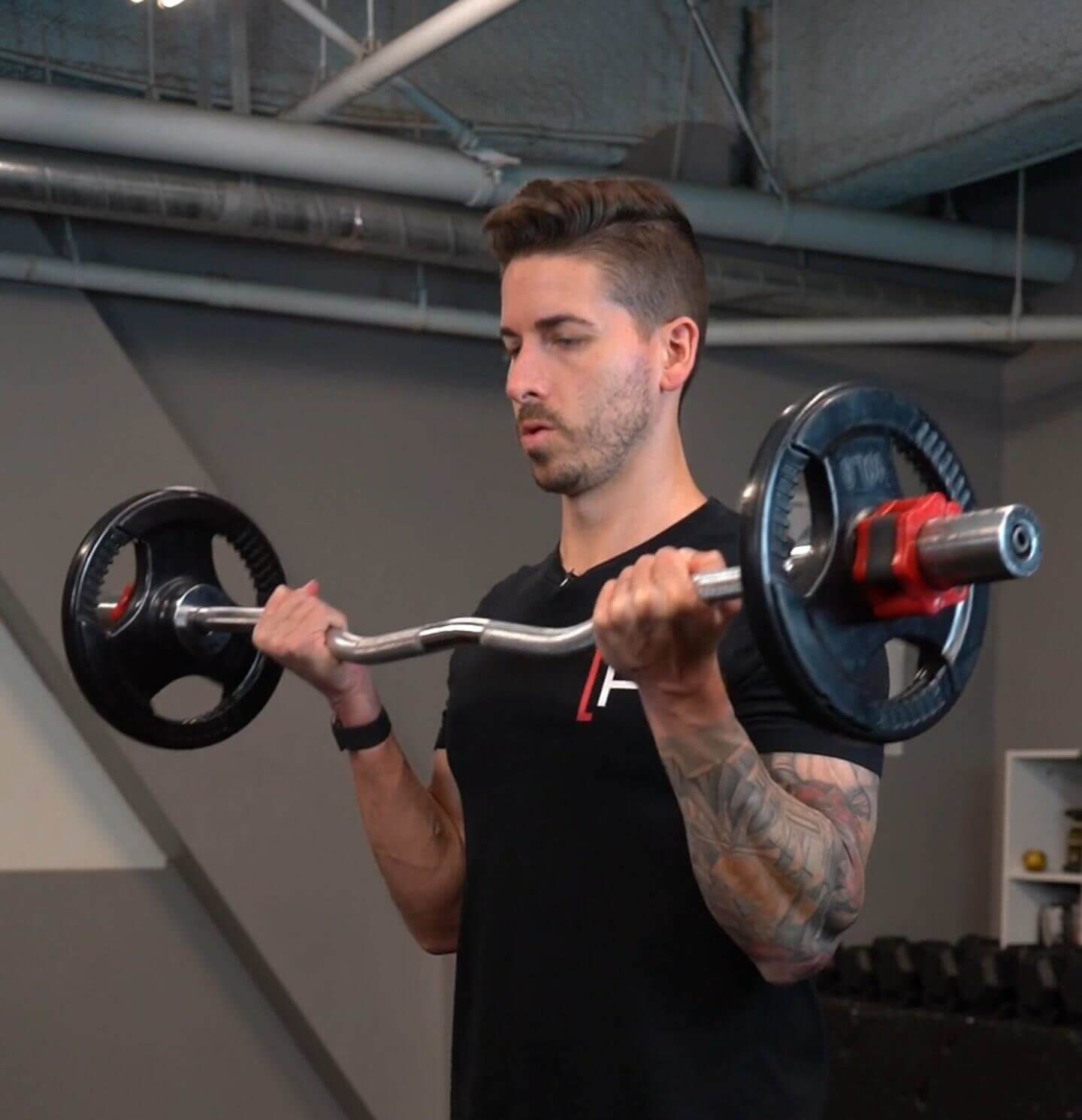 Bicep Curl WIde, EZ Bar [𝗣]𝗥𝗲𝗵𝗮𝗯
