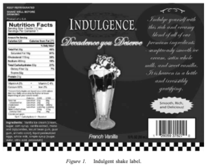 milkshake label indulgence is pain a prediction the prehab guys