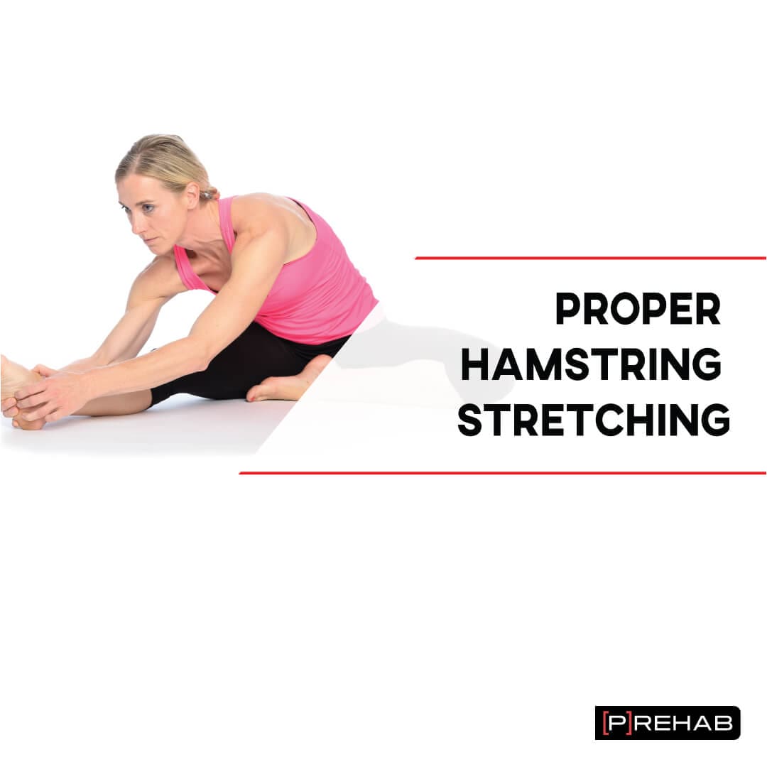 The Standing hamstring stretch leg exercise 