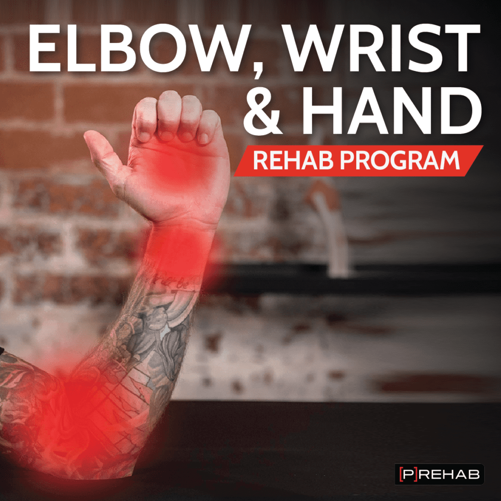 elbow wrist and hand rehab program text thumb exercises prehab guys